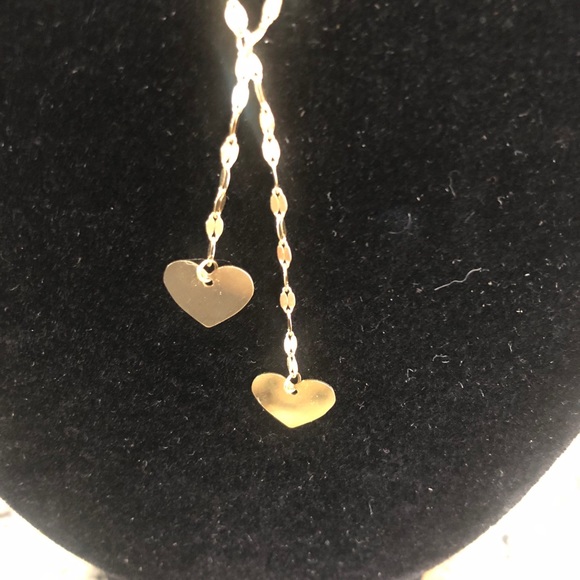 10k yellow gold dainty heart necklace ❤️ - Picture 2 of 11